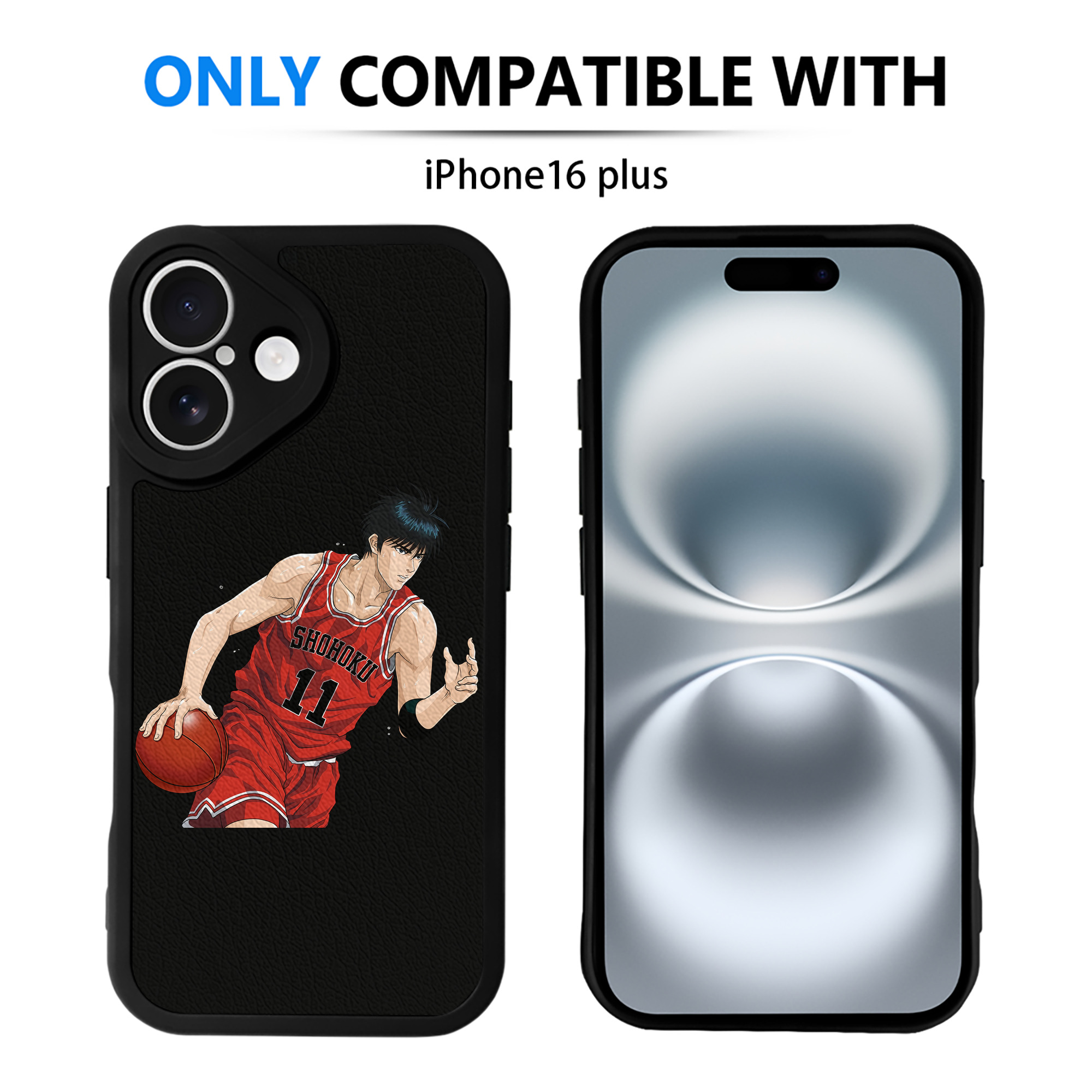 （画像用） SLAM DUNK／スラムダンク 【iPhone 16シリーズ対応】シリコンスマホケース（レザー調） 材質：シリコン